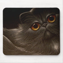BLACK PERSIAN CAT Mousepad