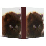 Black Persian Kitten Binder