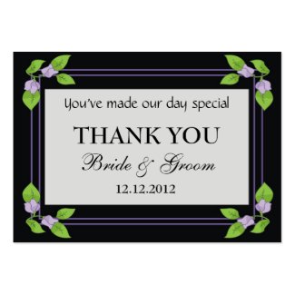 Black Personalized Wedding Favor Gift Tags profilecard