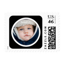 Black photo frame postage stamps