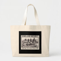 Black Photo Indian Homeland Security Canvas Bag