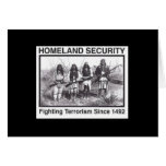 Black Photo Indian Homeland Security Greeting Card