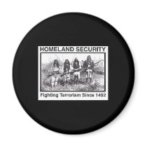 Black Photo Indian Homeland Security Refrigerator Magnets