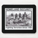 Black Photo Indian Homeland Security Mouse Pads