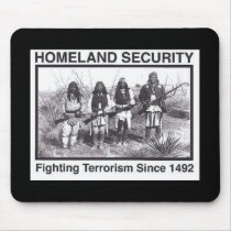 Black Photo Indian Homeland Security mousepads