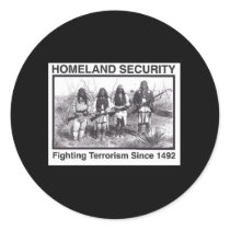 Black Photo Indian Homeland Security stickers
