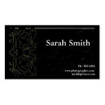 Black Photographer business card