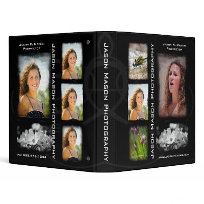 Black Photography 1" Portfolio - Grunge Binder by Woodswalker