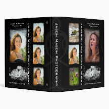Black Photography 1" Portfolio - Grunge Binder