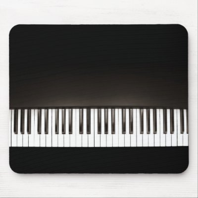 Black Piano mousepad Mousepad by BluePlanet