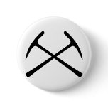 black pickax crossed buttons