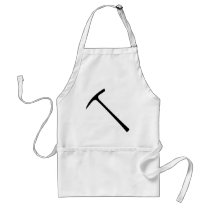black pickax icon aprons