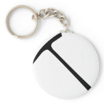 black pickax icon keychains