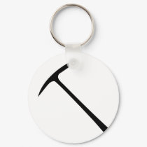 black pickax icon keychains