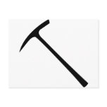 black pickax icon postcards