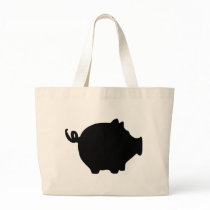black piggy bank icon bags
