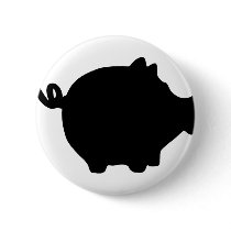 black piggy bank icon buttons