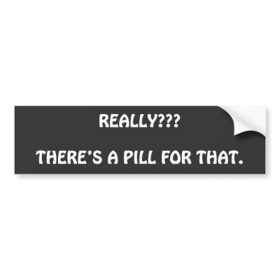 Black Pill Bumper Sticker by eternalpessimist