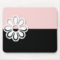 Black & Pink Design 3 Mousepad by mrssocolov Black & Pink Design 3 Mousepad