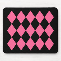 Black & Pink Diamonds mousepads by JuJuGarden Black & Pink Diamonds mousepads