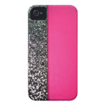 Black & pink glitter iphone cover casemate cases