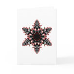 Black Pink Gothic Snowflake Cards