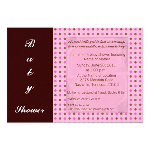 Black/Pink Invitation