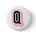 black pink letter Q