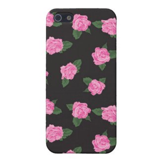 Black pink rose flowers shabby floral chic roses