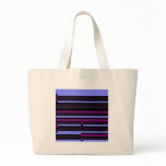 black pink stripe canvas bag