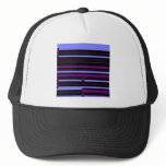 black pink stripe mesh hats