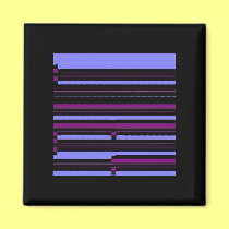 black pink stripe magnets