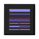 black pink stripe fridge magnets