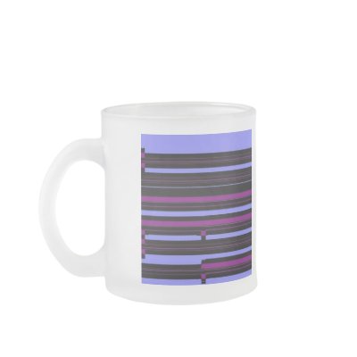 black pink stripe mug by eelkat