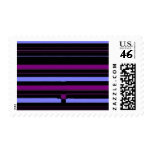 black pink stripe postage