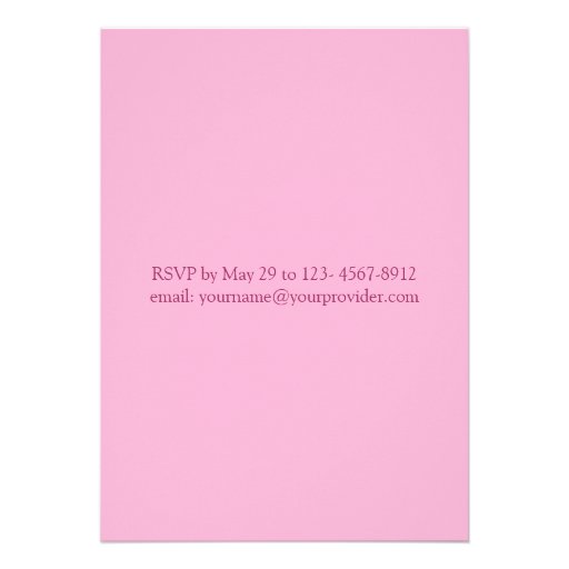 Black, pink, white polka dot, mortar Graduation Personalized Announcement