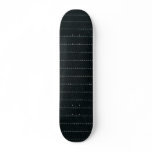 Black Pinstripe Skateboared Custom Skateboard