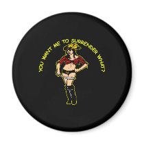 Black Pirate Girl Surrender What Fridge Magnets