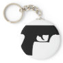 black pistol - gun keychain