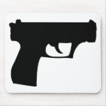 black pistol - gun mousepads