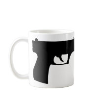 black pistol - gun mugs