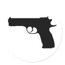 black Pistol icon stickers