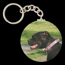 Black Pit Bull keychain keychains
