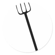 black pitchfork stickers by Tomaniac black pitchfork stickers