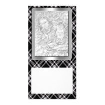 Black Plaid Photo Template photo cards