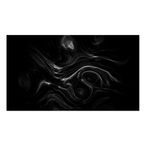 Black Plasma Energy Abstract Art Business Cards (back side)