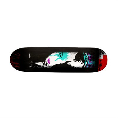 Black Poison Skateboard Deck by drrrty_wasted_design