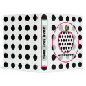 Black Polka Dot Apple Fashion Teacher Binder binder