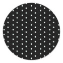 Black Polka Dot Stickers