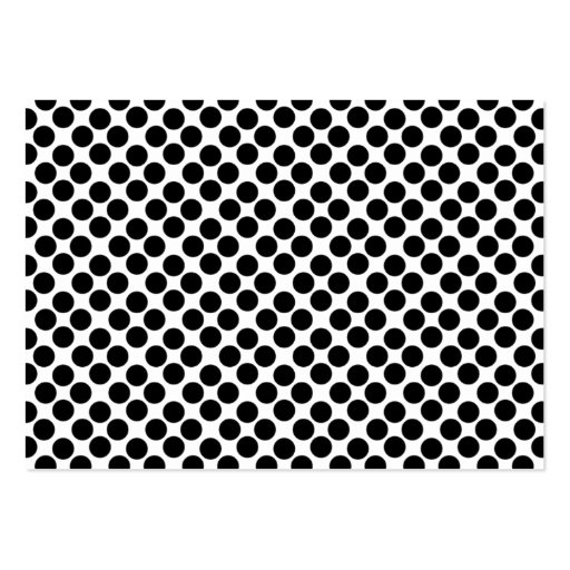 Black Polka Dots Business Card (front side)